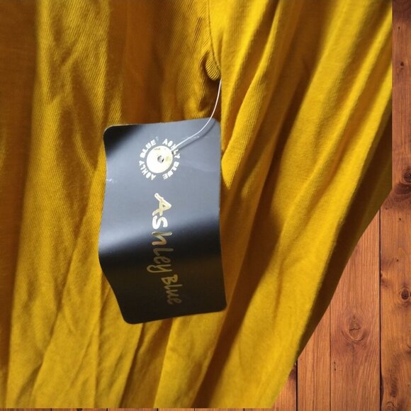 ASHLEY BLUE WOMEN'S XL 3/4 SLEEVE BLOUSE WITH NECKLACE PULLOVER BUSINESS CASUAL - Picture 4 of 6